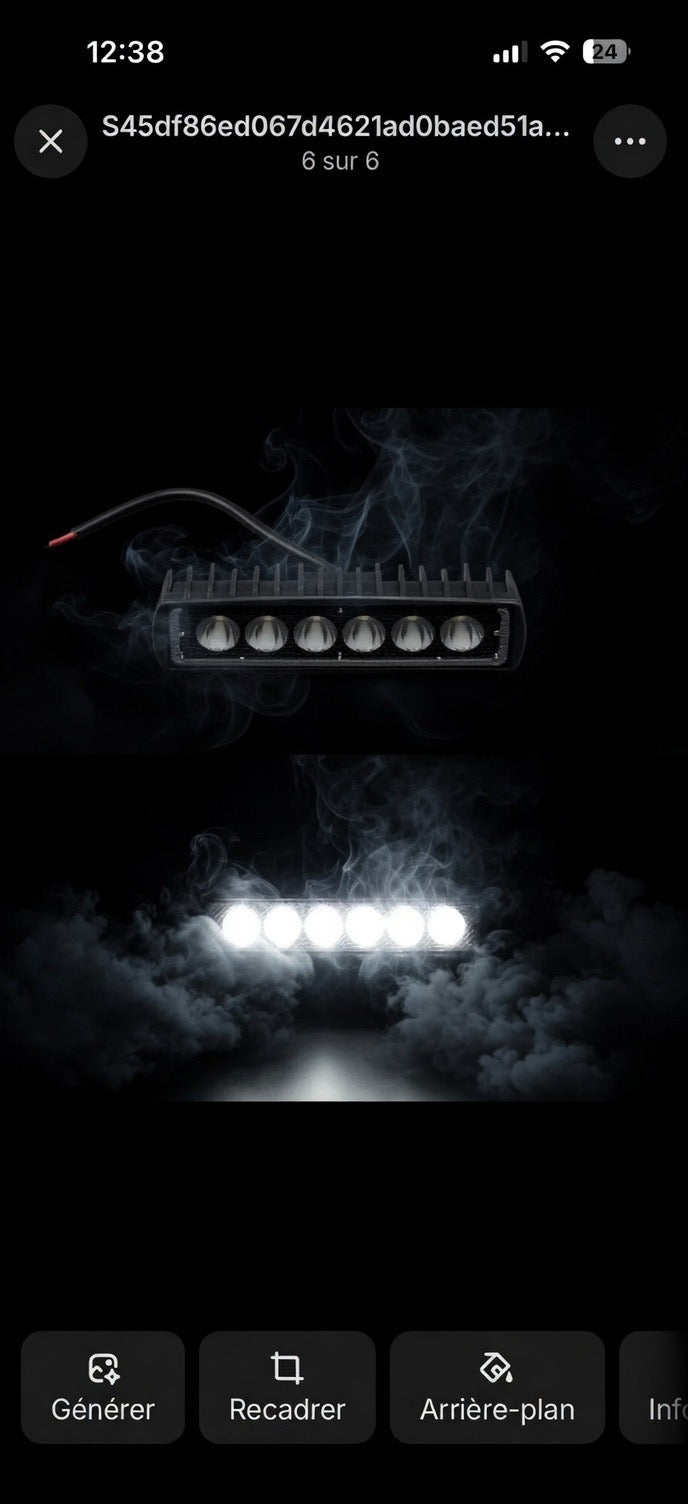 Bare led pour plaque phare cross