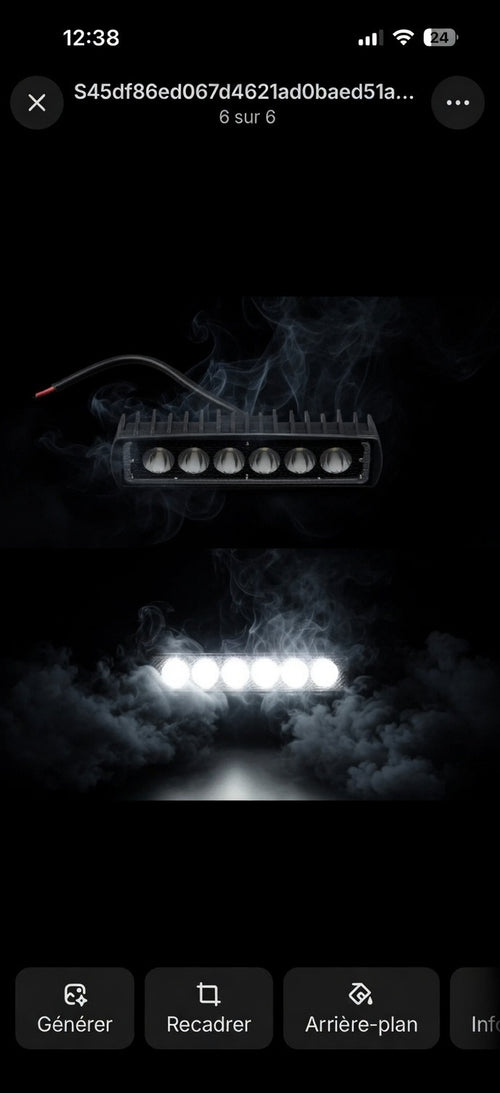 Bare led pour plaque phare cross