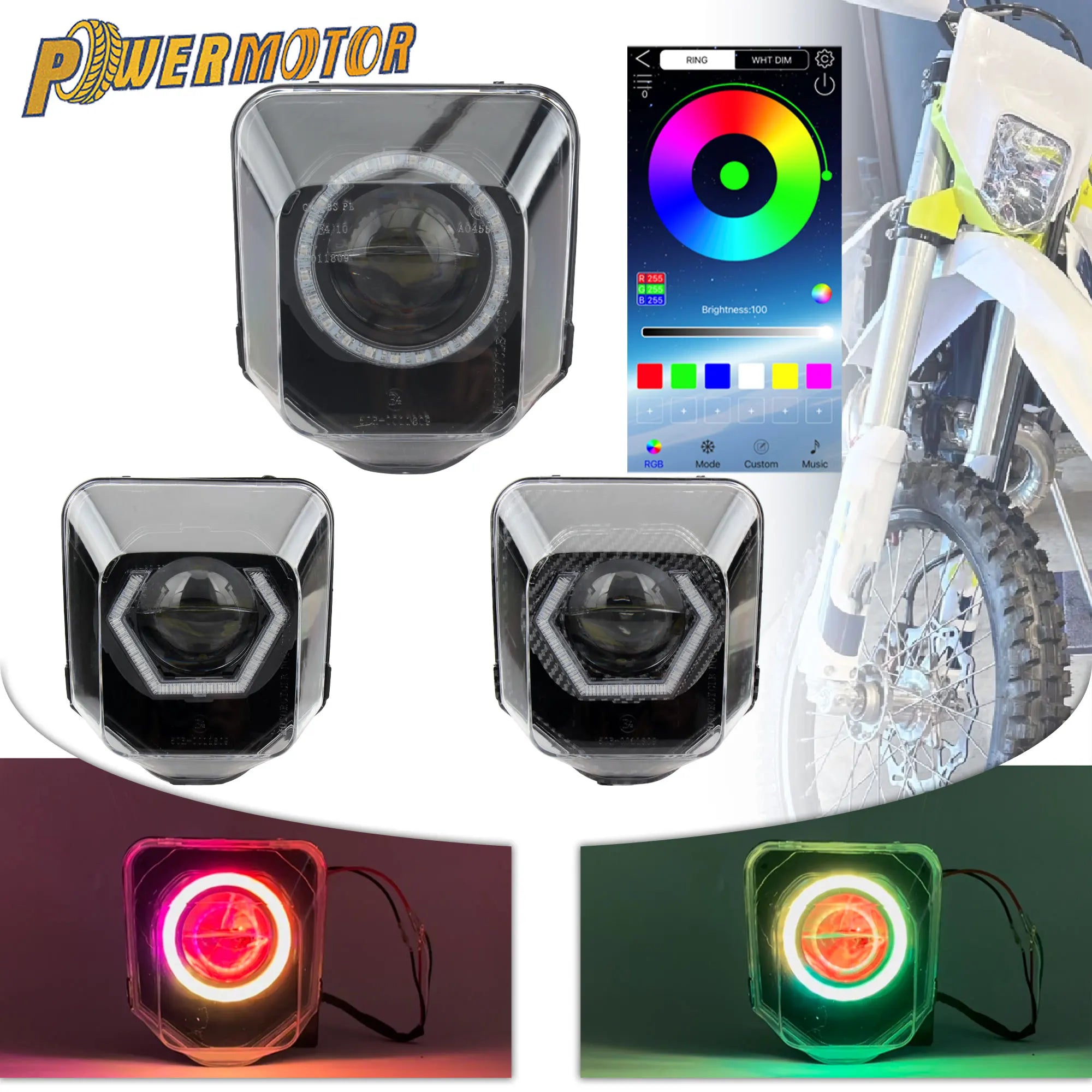 Feux avant Husqvarna Angel Eyes