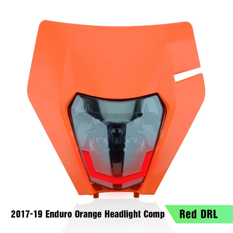 Plaque phare KTM EXC led Bleu/Rouge/Blanc