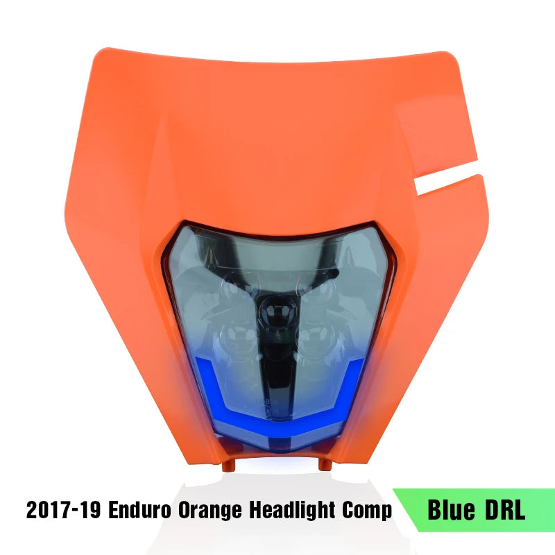 Plaque phare KTM EXC led Bleu/Rouge/Blanc