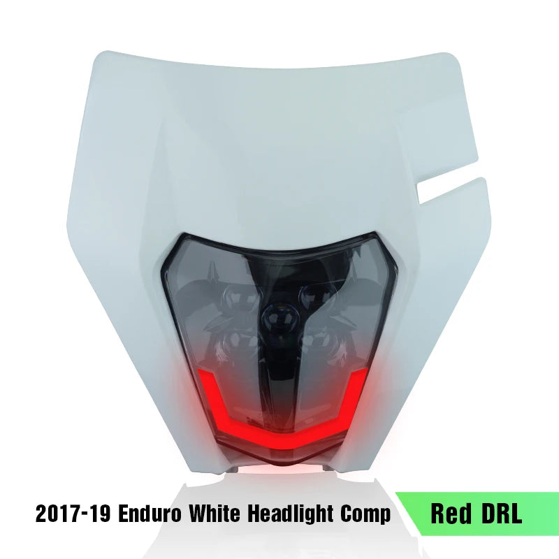 Plaque phare KTM EXC led Bleu/Rouge/Blanc