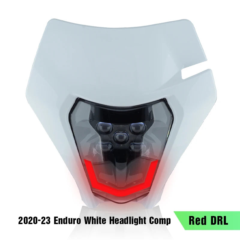 Plaque phare KTM EXC led Bleu/Rouge/Blanc